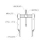 Forza Extractor de 2 Patas Finas 195x140